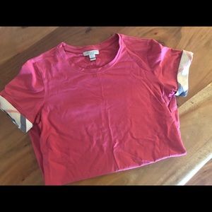 Burberry pink t shirt